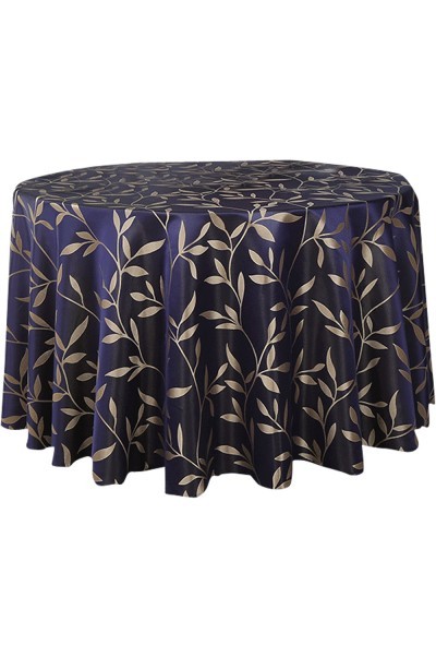 SKTBC015 custom made large willow leaf table set style making European table set catering cloth custom made Hotel table set style 180cm 200cm 220cm 240cm 260cm 280cm 300cm 320cm back view